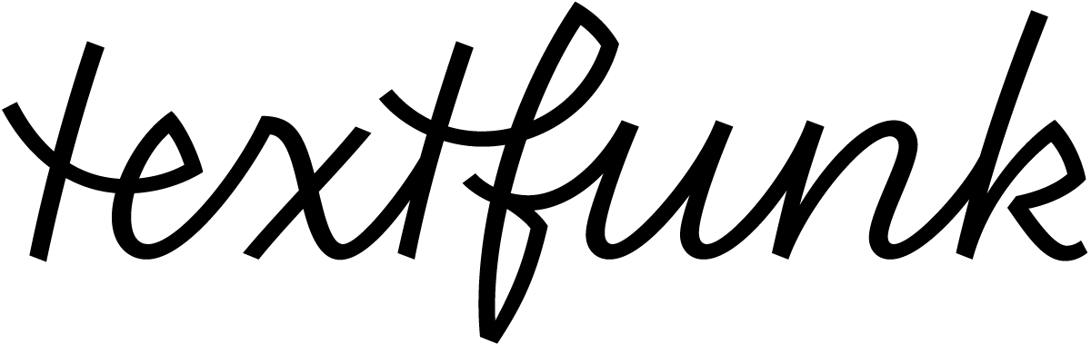 textfunk Logo entworfen von Chris Campe